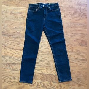 Rag & Bone Nina High Rise Skinny Dark Wash Jeans